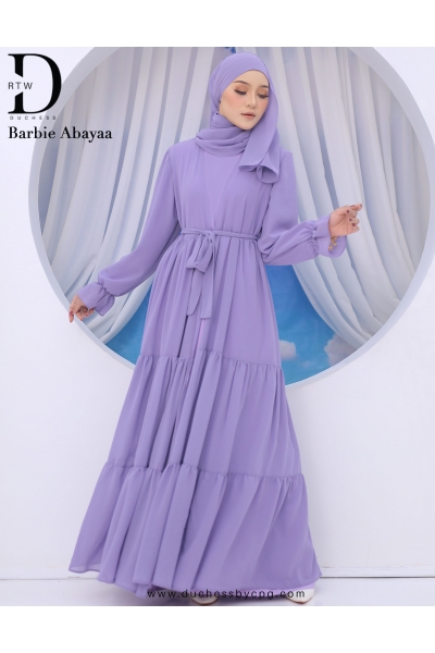 PRE ORDER BARBIE ABAYAA  -PASTEL PURPLE PRE ORDER BARBIE ABAYAA  -PASTEL PURPLE